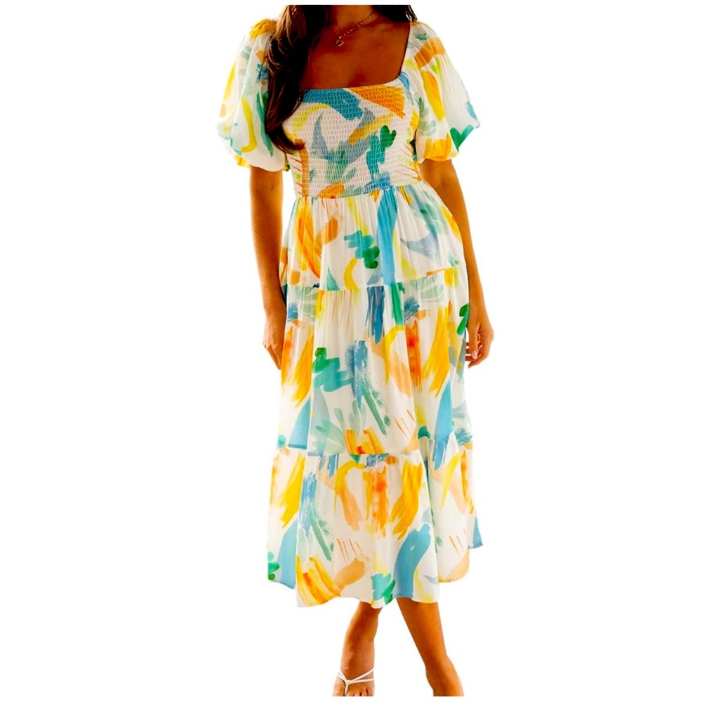 Sissyaki Women's Summer Boho Floral Print dress